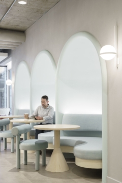 Banquette Seating in Dropbox Offices - Dublin