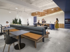 Banquette Seating in Tricentis Offices - Austin