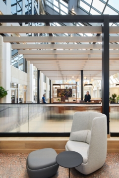 Atrium in Colonnade Office Building Renovation - Golden Valley