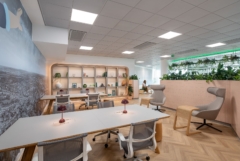 Table Lamp in Sage Offices - Reading