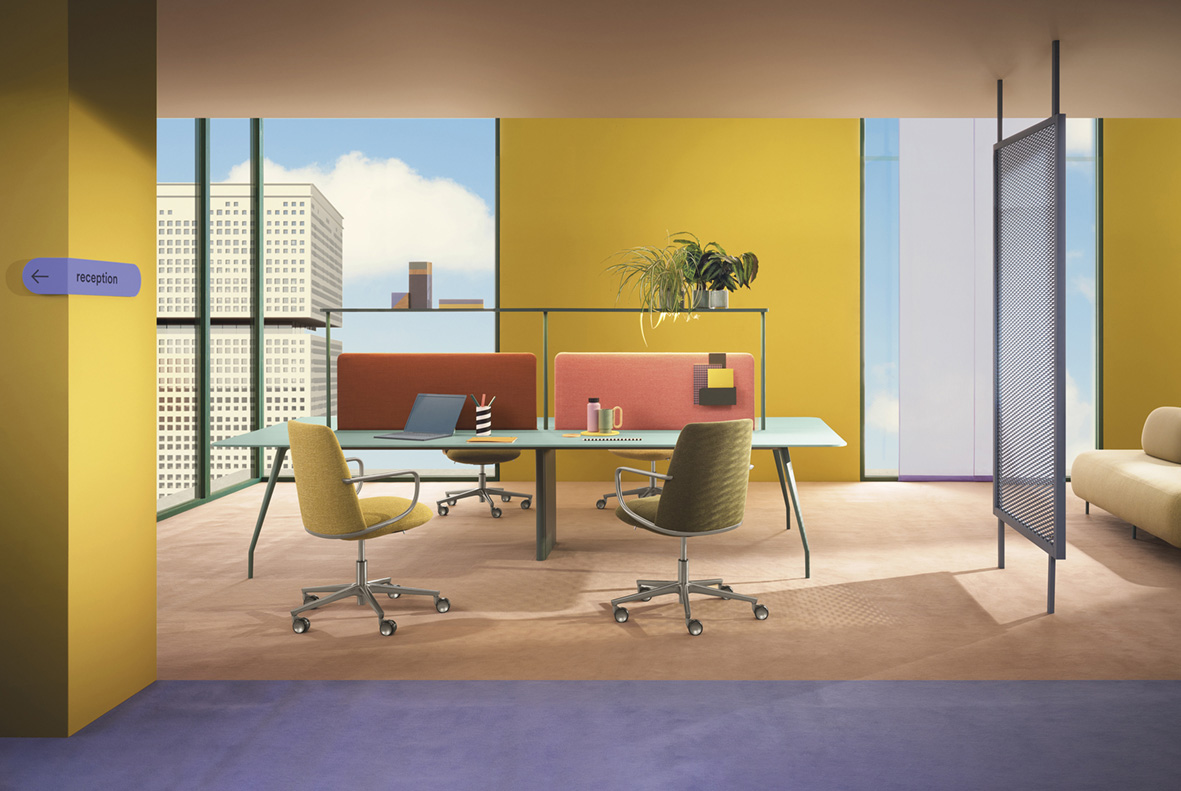 Pedrali Rizz Workstation | Office Snapshots