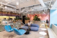 Sofas / Modular Lounge in Huckletree Liverpool Street Coworking Offices - London