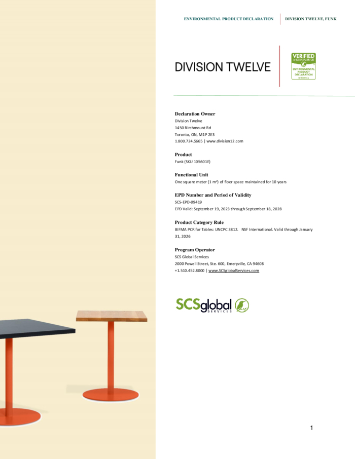 DivisionTwelve_FunkTable_SCS-EPD-09419.pdf