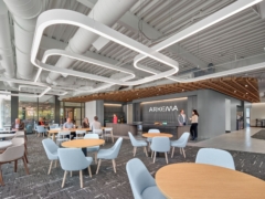 Acoustic Ceiling Baffle in Arkema Offices - Radnor