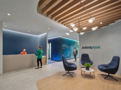 Acoustic Ceiling Baffle in Arkema Offices - Radnor