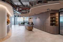 Acoustic Ceiling Baffle in Cambiaso Risso Group Offices - London