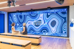 Acoustic Ceiling Baffle in Boston Scientific Offices - Madrid