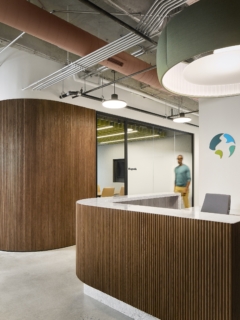 Acoustic Ceiling Baffle in Prologis Offices - Atlanta