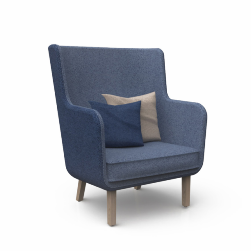 Rockwell Unscripted High Back Lounge by Knoll