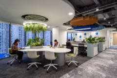 Acoustic Ceiling Baffle in Suntory PepsiCo Vietnam Offices - Ho Chi Minh City