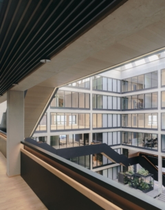 Acoustic Ceiling Baffle in EDGE Technologies HafenCity Offices - Hamburg