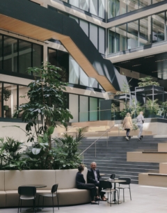 Atrium in EDGE Technologies HafenCity Offices - Hamburg