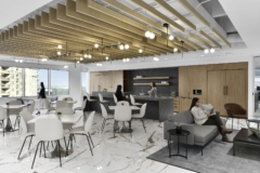 Acoustic Ceiling Baffle in Gray Reed Offices - Houston