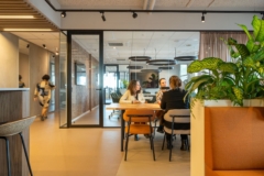 Acoustic Ceiling Baffle in Neprom and WoningBouwersNL Offices - The Hague