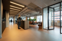 Acoustic Ceiling Baffle in Neprom and WoningBouwersNL Offices - The Hague