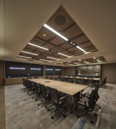 Wall-Mounted Display in White & Case Offices - Hong Kong