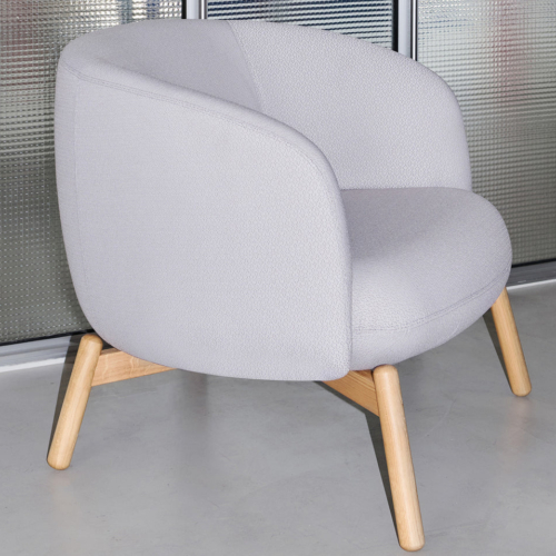 Nest Club Chair - Wood Base - 0