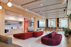 Acoustic Ceiling Baffle in Confidential Technology Company Offices - Frankfurt