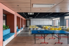 Acoustic Ceiling Baffle in Fybros Electricals Offices - Noida