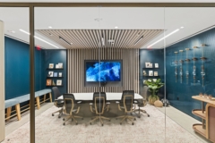 Acoustic Ceiling Baffle in Hyphn Experience Center - San Diego