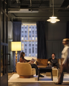 Low Stool in Studio by Tishman Speyer Coworking Offices - New York City