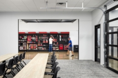 Library in Front Row Sales and Marketing Offices - Edina