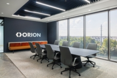 Acoustic Ceiling Baffle in Orion Offices - Houston