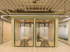 Acoustic Ceiling Baffle in Payscan Offices - Santiago