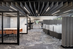 Acoustic Ceiling Baffle in The Bank of New York Offices - Lake Mary