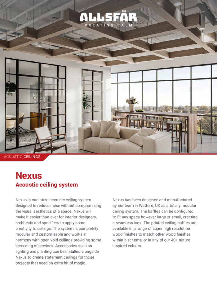 allsfar-spec-sheet-nexus-acoustic-ceiling-system-2026.pdf
