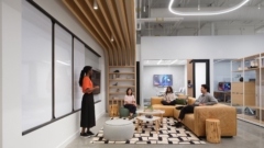 Ottoman / Pouf in Supernal Offices - Fremont