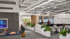 Ottoman / Pouf in Supernal Waterworks Offices - Irvine