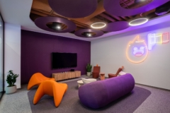 Colorful Exposed Ceiling - Strict 1 in Confidential Global Technology Company Offices - Bucharest