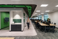 Colorful Exposed Ceiling - Strict 1 in Schneider Electric Offices - London