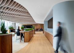 Acoustic Ceiling Baffle in Bank OZK Offices - Dallas