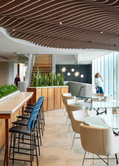 Acoustic Ceiling Baffle in Bank OZK Offices - Dallas