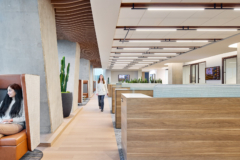 Acoustic Ceiling Baffle in Bank OZK Offices - Dallas