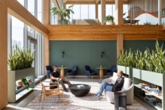 Sofas / Modular Lounge in T3 Bayside Office Development - Toronto